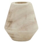 Vase dcoratif en bois clair