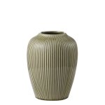 Vase dcoratif en cramique vert clair h25