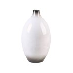 Vase dcoratif en terre cuite blanc h36
