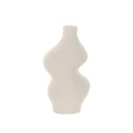 Vase destructur en grs beige h16