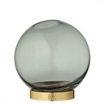 Vase globe verre et laiton mini d10cm Vase globe verre et laiton mini d10cm
