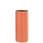 Vase haut en cramique rose 15x15x37 cm