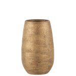 Vase irrgulier rugueux cramique or h30cm