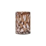 Vase marron en verre Ø13xh19cm Vase marron en verre Ø13xh19cm