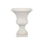 Vase médicis jardin en béton blanc 18. 5 x 24 cm Vase médicis jardin en béton blanc 18. 5 x 24 cm