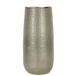 Vase  motifs en cramique gris clair 22x22x50cm