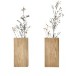 Vase mural en bois 2 unit�s