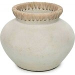 Vase raphia gris Vase raphia gris