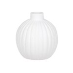 Vase rond en dolomite blanche h11