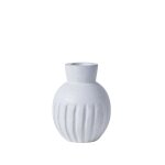 Vase rond avec rainures 16x16 cm