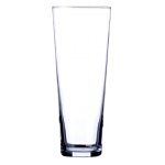 Vase rond en verre transparent forme conique h26cm Vase rond en verre transparent forme conique h26cm