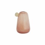 Vase rouge en verre Ø12, 5xh20 cm Vase rouge en verre Ø12, 5xh20 cm