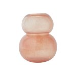 Vase rouge en verre 19, 5xh23cm