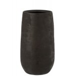 Vase rugueux cramique noir h42cm