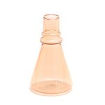 Vase soliflore 12 cm rose en verre