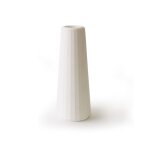 Vase soliflore bton blanc (grande taille) h16cm
