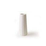 Vase soliflore bton blanc (moyenne taille) h12cm