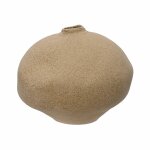Vase en terre cuite marron clair, h 22 cm