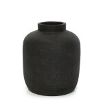 Vase en terre cuite noire h22