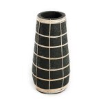 Vase en terre cuite noire naturel h31