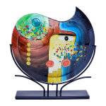 Vase vague 50x48 cm multicolore en verre