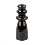 Vase en verre noir h20, 5cm