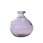 Vase en verre recycl parme 18 cm