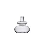 Vase en verre souffl bouche transparent