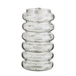 Vase verre transparent 12x12