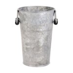 Vase en zinc patin de 21 cm