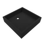 Vasque poser en rsine noire - 40 cm