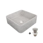 Vasque � poser carr�e 36x36cm + bonde james