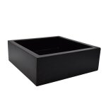 Vasque ronde  poser effet bton noir