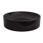 Vasque ronde à poser en marbre noir 40 × 40 Vasque ronde à poser en marbre noir 40 × 40