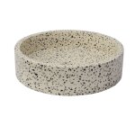Vasque ronde à poser en terrazzo crème 40 × 40 Vasque ronde à poser en terrazzo crème 40 × 40