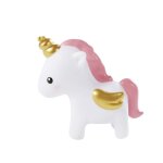 Veilleuse licorne blanche rose et dorée Veilleuse licorne blanche rose et dorée