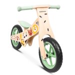 Vlo sans pdales pour enfants en bois naturel vert