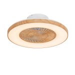 Ventilateur plafond bois led t�l�commande