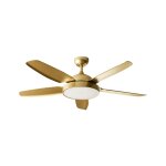 Ventilateur de plafond avec lampe avec t�l�commande laiton