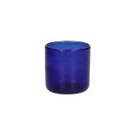 Verre en verre bleu h8. 2