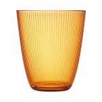Verre � eau jaune 31cl concepto stripy amber - luminarc