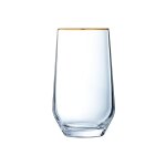 Verre forme haute bord or 40cl - lot de 4 Verre forme haute bord or 40cl - lot de 4