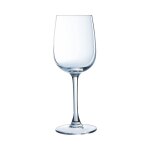 Verre  pied transparent 27cl - lot de 6