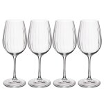 Verres � vin blanc en cristal treviso, lot de 4, 350ml