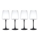Verres  vin rouge en cristal palermo, lot de 4, 450ml