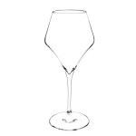 Verre  vin en verre transparent
