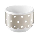 Verrine en porcelaine taupe Verrine en porcelaine taupe