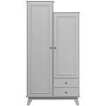 Vestiaire 2 portes en bois gris Vestiaire 2 portes en bois gris