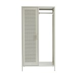 Vestiaire mtal beige sable avec penderie h145cm