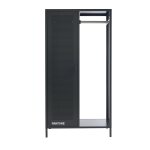 Vestiaire mtal gris anthracite avec penderie h145cm